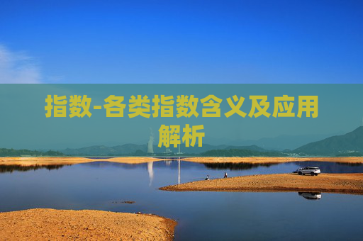 指数-各类指数含义及应用解析