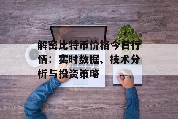 解密比特币价格今日行情：实时数据、技术分析与投资策略